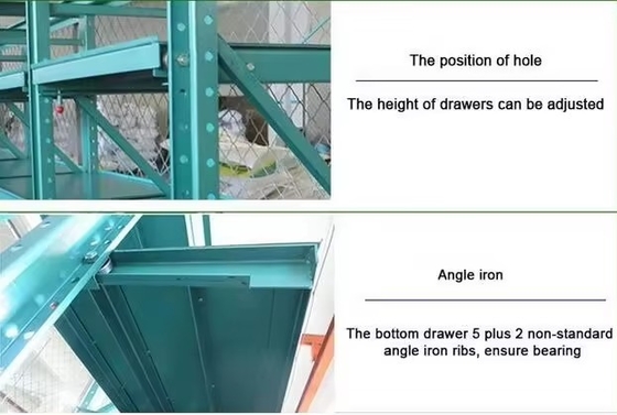 500-2000kg/layer Blue/Orange/Grey Steel Mould Racking Easy Assembly with 2-5 Layers